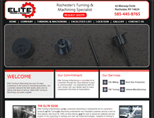 Tablet Screenshot of eliteturning.com